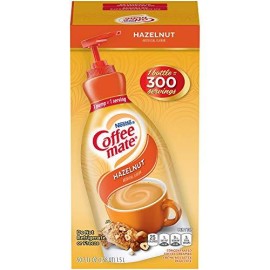Nestle Coffee mate Coffee Creamer, Hazelnut, Concentrated Liquid Pump Bottle, Non Dairy, No Refrigeration, 50.7 Ounces