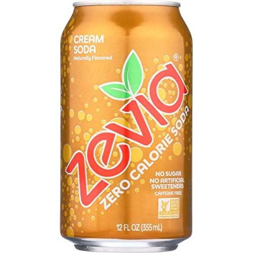 Zevia All Natural Soda, Cream Soda, 12 Fl Oz (pack of 6)