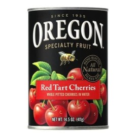 Oregon Fruit Produ cts Pitted Red Tart Cherries in Water 14.5 oz, one can