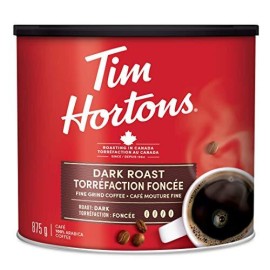 Tim Hortons 100% Arabica Dark Roast, Ground Coffee, 875g/30.86 Ounce