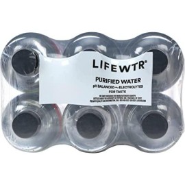 LIFEWTR, Premium Purified Water,(Pack of 6), pH Balanced with Electrolytes For Taste, , 33.8 Fl Oz
