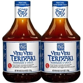 Soy Vay Veri Veri Teriyaki Marinade and Sauce Value Pack -- Two 42 oz. Bottles (84 Oz Total)