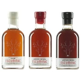 Escuminac Maple Syrup Gift Set, Including our 3 Harvests Extra Rare, Great Harvest and Late Harvest. 3 X 6.8 fl oz 100% Pure, USDA Organic, Single Origin, Holiday Gift, Product of Quebec, Canada