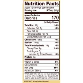 Bobs Red Mill Raw Whole Flaxseed, Golden, 13 Ounce (Pack of 6)
