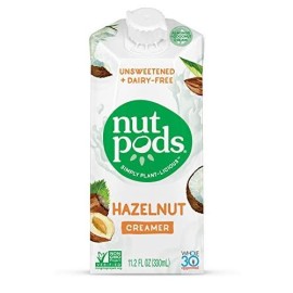 Nutpods, Creamer Hazelnut Unsweetened Dairy Free, 11.2 Ounce