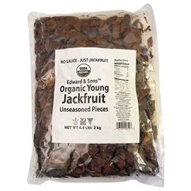 Edward & Sons Organic Vegan Meatless Alternative Young Jackfruit, Unseasoned, 4.4 Pounds