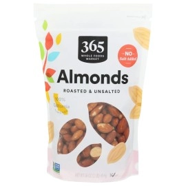 365 By Whole Foods Market, Almonds Roasted Unsalted, 16 Ounce