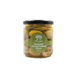 DIVINA, Stuffed Olives, Sundried Tomoto, Pack of 6, Size 7.8 OZ, (GMO Free)