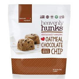 Heavenly Hunks Oatmeal Cookies - On-The-Go Breakfast and Snack Bars - Best for Kids and Adults (Oatmeal Chocolate Chip, 6 oz bag - 1 Pack)
