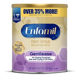 Enfamil Gentlease Baby Formula, Reduces Fussiness, Crying, Gas and Spit-up in 24 hours, DHA & Choline to support Brain development, Value Powder Can, 27.7 Oz