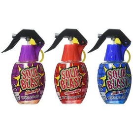 Set Of 3 Sour Blast Spray Candy! Perfect For Movie Night, Parties, Feild Trips And More!