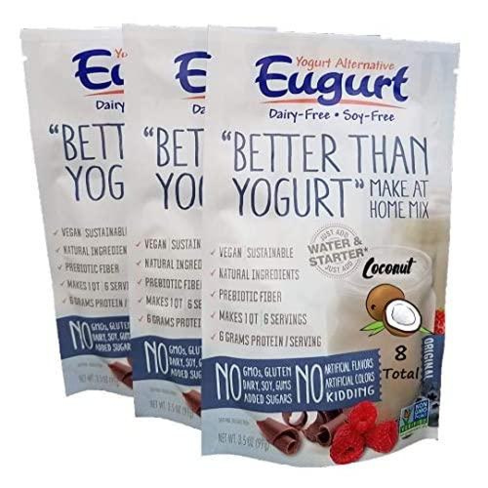 Better Than Yogurt Make At Home Mix (Dairy and Soy Free!) (Coconut, 8-Pack)