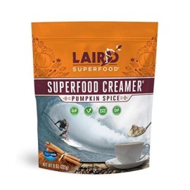 Laird Superfood Non-Dairy Original Superfood Pumpkin Spice with Real Pumpkin and Spices, Coconut Powder Coffee Creamer, Gluten Free, Non-GMO, Vegan, 8 oz. Bag, Pack of 1