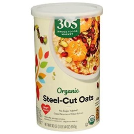 365 By Whole Foods Market, Oats Steel Cut Canister Organic, 30 Ounce
