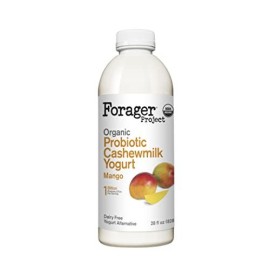 Forager Project, Organic Dairy-Free Mango Probiotic Drinkable cashewmilk Yogurt, 28 Ounce