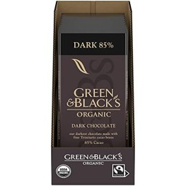 Green & Blacks Organic Dark Chocolate Bar, 85% Cacao, Christmas Chocolate Gift Stocking Stuffers, - 3.17 oz Bars (Pack of 10)