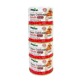 Korean canned Kimchi Napa cabbage Kimchi Naturally Fermented Non-gMO No preservatives No additives- (5.64oz x 4)
