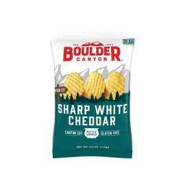 Boulder canyon Natural Foods - Kettle chips Wht cheddar - case of 12-6 Oz