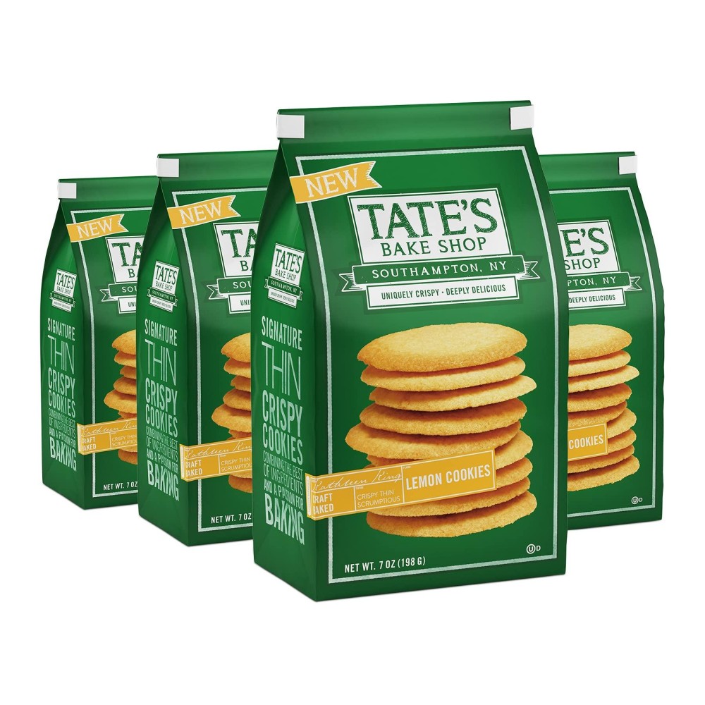 Tates Bake Shop Lemon cookies, 4 - 7 oz Bags