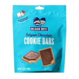 Belgian chocolate cookie Bars by Belgian Boys, 16 Individually Wrapped cookies, 352 Ounces