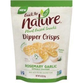 Back To Nature Non-gmo Dipper crisps, Rosemary garlic, 32 Ounce