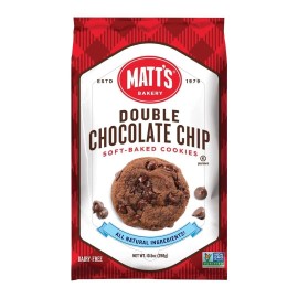 Matts Bakery cookies Soft-Baked, Non-gMO, All-Natural Ingredients Single Pack of cookies (105oz) (Double chocolate chip)