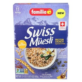 Familia Swiss Muesli Protein crunch with Superseeds & Honey 21oz (Pack of 1)
