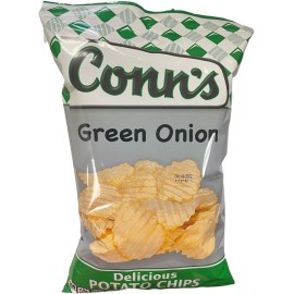 Conns Potato Chips (Green Onion Wavy, 75 Oz) - 4 Pack - Very Shelf Stable - Made With Premium Oils And Best Potatoes - Made In Ohio