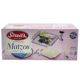 Streits Matzo, Kosher For Passover Matzoh Crackers, Airy, Crispy Crackers, 1 Pound (5 Pound)