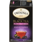 Twinings Of London Premium Blackcurrant Breeze Black Tea, Strong And Distinctive Black Tea, Sweet And Tangy Black Currant Tea Taste, 20 Tea Bags
