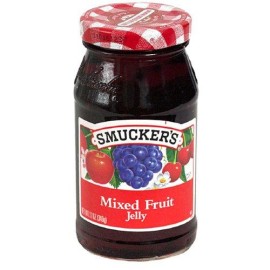 Smucker's Mixed Fruit Jelly Spread, Blend of Apple, Grape, and Cherry Flavors, 12 Ounce (Pack of 12)