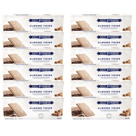 Jules Destrooper Almond Thins - Caramelized Butter Biscuits, Kosher Dairy, Authentic Made In Belgium - 3.5oz (Pack of 12)