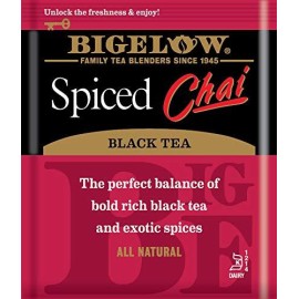 Bigelow Spiced Chai Black Tea, Caffeinated, 20 Count (Pack of 6), 120 Total Tea Bags