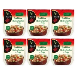 Ka-Me Thai Ribbon Noodles 14.2 Oz (6 Packs) - Asian Ingredients And Flavors, No Preservatives Or Msg, Instant & Microwaveable, Served With Salads, Stir Frys, Soups And Many More