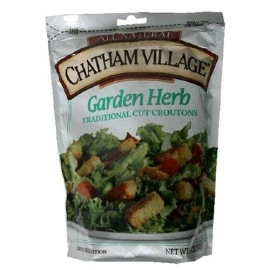 Chatham Village Homestyle Croutons, Garden Herb, 5-Ounce Bags (Pack Of 12)