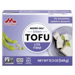 Mori-Nu Silken Tofu Lite Firm | Velvety Smooth And Creamy | Low Fat, Gluten-Free, Dairy-Free, Vegan, Made With Non-Gmo Soybeans, Ksa Kosher Parve | Shelf-Stable | Provides Protein | 12.3 Oz X 12 Packs