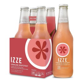 Izze Sparkling Juice, Grapefruit, 12 Fl Oz (Pack Of 4)