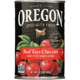 Oregon Fruit Products Cherries Red Tart In Water 14.5 Oz