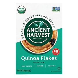 Ancient Harvest Organic Gluten-Free Quinoa Flakes, A Natural Substitution To Oatmeal Or Cereals, (1) 12 Ounce Box