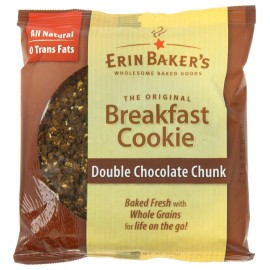 Erin Baker'S Double Chocolate Chunk Breakfast Cookies, 3 Oz