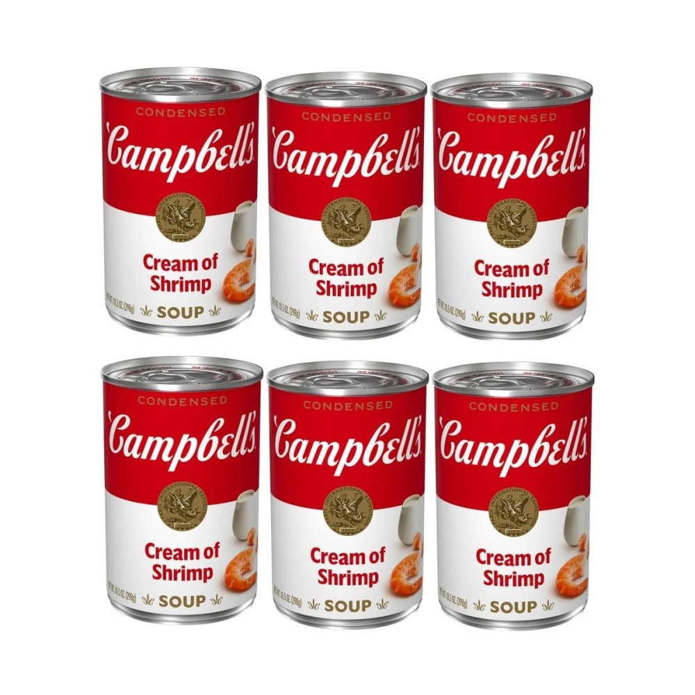 Campbell's Cream of Shrimp Condensed Soup, 10.5 oz (Pack of 6)