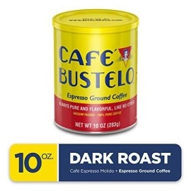 Caf Bustelo Espresso Dark Roast Ground Coffee, 10 Ounces