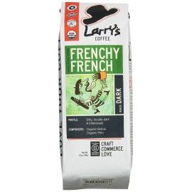 Larrys Beans Fair Trade Organic Coffee Frenchy French Roast Whole Bean 12-Ounce Bags (Pack Of 3)
