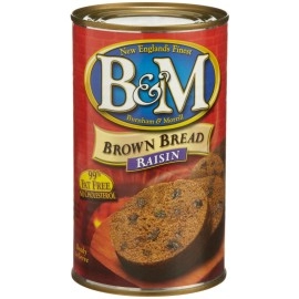 B&M Brown Bread With Raisins 16-Ounce Cans (Pack Of 6)
