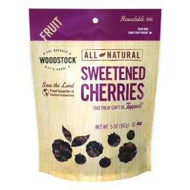 Woodstock Farms Cherries Unsulphured 5-Ounce Bags (Pack Of 2)