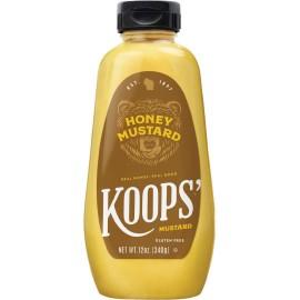 Koops Honey Mustard, 12 Oz Bottle (Pack Of 12)