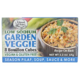 Edward & Sons Low Sodium Veggie Bouillon Cubes 2.2 Oz