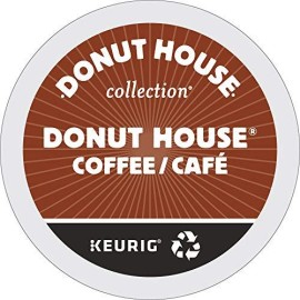 Donut House Collection Donut House Coffee, Single-Serve Keurig K-Cup Pods, Light Roast Coffee, 24 Count