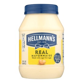 Hellmanns Real Mayonnaise Plastic Jar 30 oz (Pack of 15)