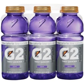 Gatorade G2 Sports Drink, Grape, Low Calorie, 20-Ounce Bottles (Pack Of 12)